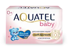 Aquatel baby крем мыло твердое классическое 90 г