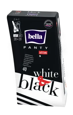 Прокладки ежедневные BELLA Black&White, 40 шт 