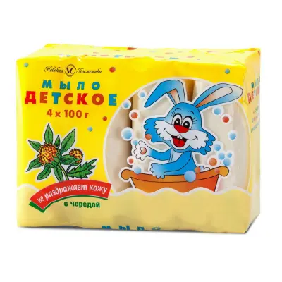 Невская Косметика туалетное мыло детское череда 4*100 г 