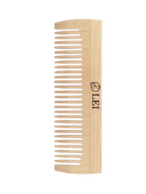 Lei гребень дерево без ручки 27 зубьев 