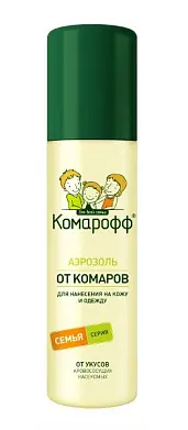 Комарофф Аэрозоль от комаров Семья 150мл.