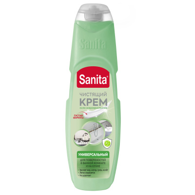 Sanita крем универсал зеленый чай и лайм чистящее средство 600 мл 