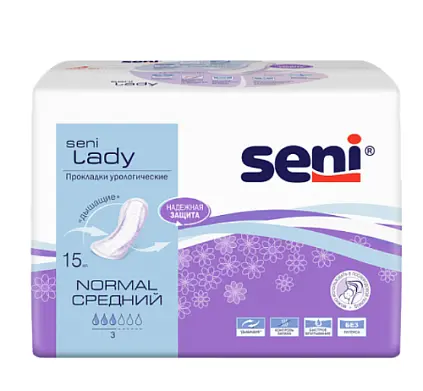 Seni lady прокладки урологические 15 шт (3 капли)
