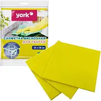 York салфетка вискозная повышенной плотности 3 шт 35 х38 см