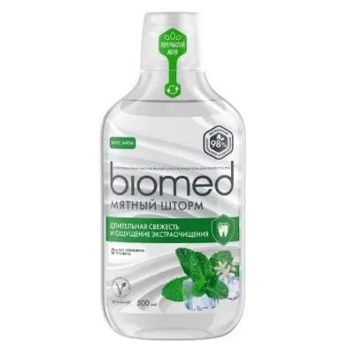 Biomed ополаскиватель мятный шторм 500 мл 