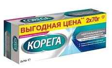 Корега нейтральный вкус крем для фиксации 2*70 гр