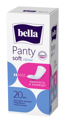 BELLA Прокладки ежедневные PANTY SOFT Classik 20 шт 