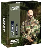 Arko men подарочный набор пена 200 + део black'22