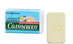 Невская Косметика солнышко хозяйственное мыло с экстрактом ромашки 140 г