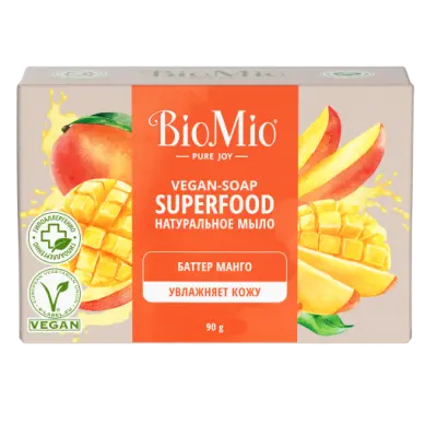 BioMio Натуральное мыло Superfood с баттером Манго 90 г 