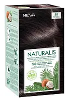 Naturalis стойкая крем краска для волос 5.0 интенсивный светло коричневый