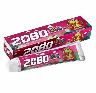 2080 Зубная паста детская 2+ Клубника 80г 