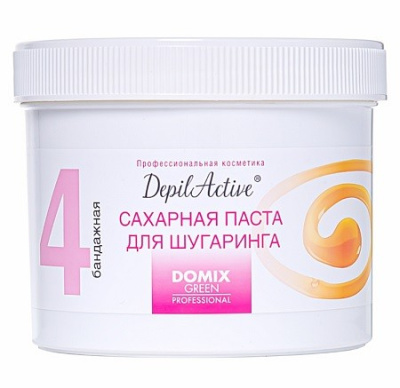 Domix Green Professional паста для депиляции сахарная бандажная DepilActive 650г 