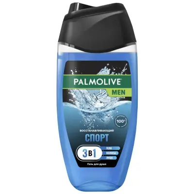 Palmolive Men гель для душа спорт восстанавливающий 3 в 1 для тела волос и лица 250 мл 