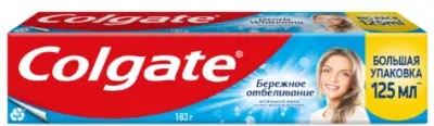 Colgate зубная паста бережное отбеливание 125 мл 