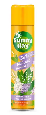 Sunny Day освежитель воздуха майский ландыш 300 см3 