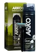 ARKO подарочный набор пена anti Irritation 200 мл + станок pro2 1 шт