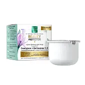 Чистая Линия крем флюид для лица с гиалуроновой кислотой и витаминами с и е сменный блок 45 мл