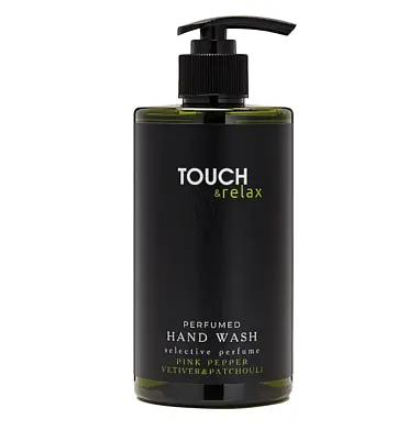 TOUCH&Relax парфюмированный гель для мытья рук розовый перец ветивер и пачули 450 мл