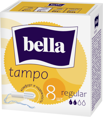 BELLA Тампоны женские гигиен. без аппликатора comfort  марки 'tampo bella' Regular по 8 шт 