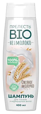 Прелесть био шампунь овсяное молочко для всех типов волос 400 мл