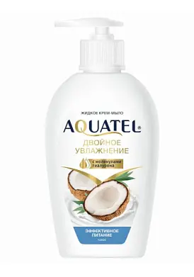 ВЕСНА Aquatel Крем-мыло жидкое кокосовое молочко, 280 г