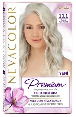Nevacolor Е стойкая крем краска для волос 10.1 PLATINUM пепельный светлый платиновый