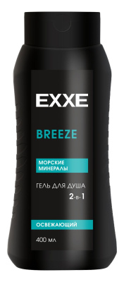 EXXE men гель для душа 2 в1 морские минералы breeze 400 мл 