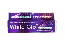 White Glo зубная паста отбеливающая 2 в1 с ополаскивателем для полости рта 24 гр