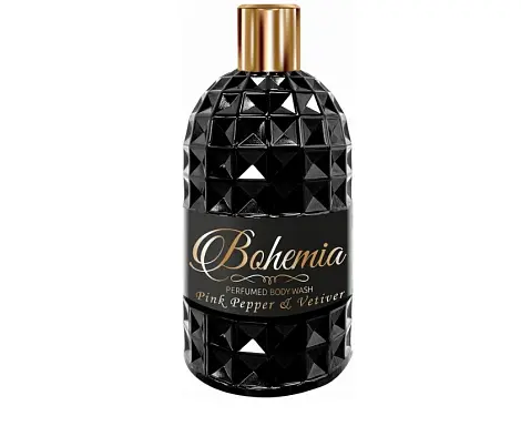 Bohemia парфюмированный гель для душа розовый перец и ветивер 500 мл диск топ