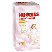 Huggies ultra comfort 5 12-22 кг подгузники 15 шт для девочек