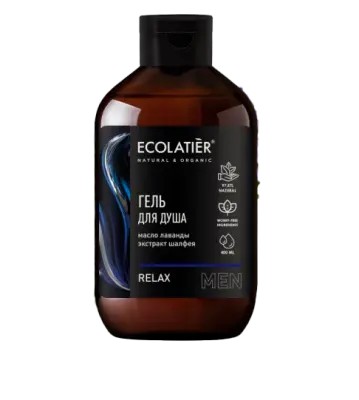 Ecolatier Мужской гель для душа Relax, 400 мл 