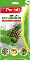Paclan пара резиновых перчаток с ароматом ананаса размер s