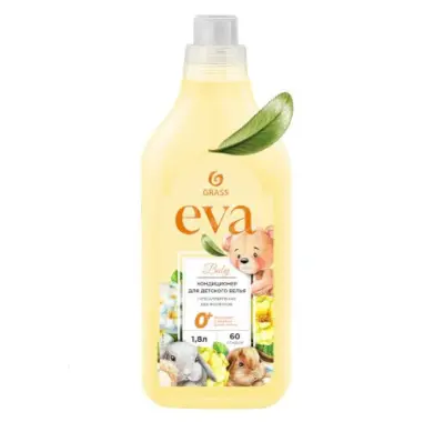 GraSS кондиционер для белья eva baby концентрированный детский флакон 1 л 