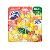 Доместос туалетные блоки для очищения унитаза сила тропиков 3 шт х 50 гр