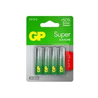 GP батарейки super А 3+1 шт 15А