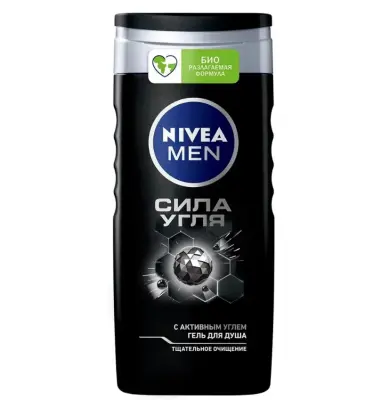 Nivea Men гель для душа сила угля 250 мл 
