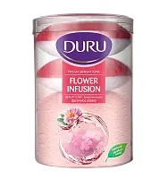 Duru fresh sensations туалетное мыло цветочное облако 4*100 гр