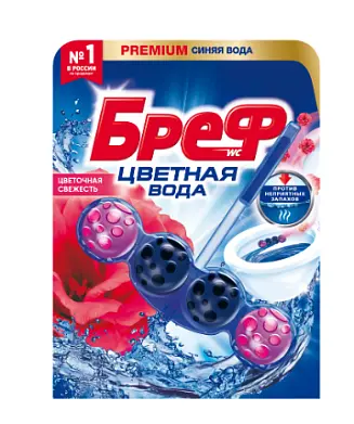 цветочная свежесть чистящий блок для туалета 50 г