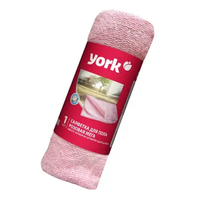 York салфетка для пола хлопковая розовая в рулоне мега 220г/м2 75х100 см 