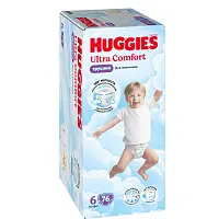 Huggies ultra comfort 6 15-25 кг трусики подгузники 76 шт для мальчиков
