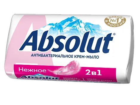 ABSOLUT туалетное мыло 2в1 нежное 90 г