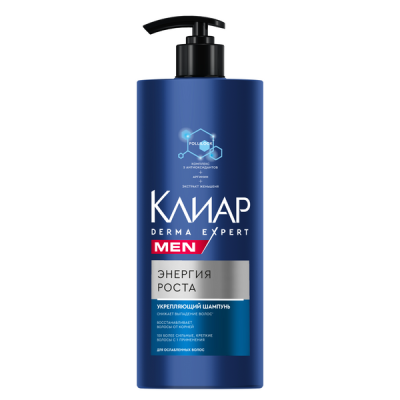Клиар men derma expert шампунь укрепляющий энергия роста 1 л 