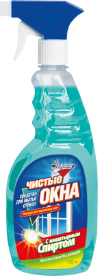 Золушка чистые окна с нашатырным спиртом с триггером 0.75 л 