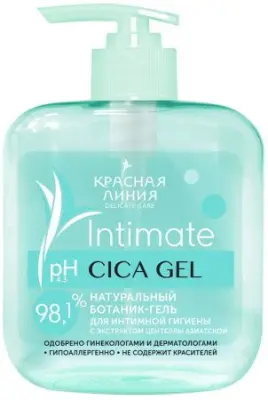 Красная Линия натуральный ботаник гель для интимной гигиены увлажнение и комфорт с экстрактом центеллы 300 г 