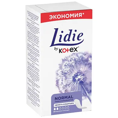 by kotex ежедневные прокладки нормал 50 шт