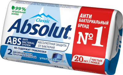 ABSOLUT ABS туалетное мыло ультразащита 90 г 