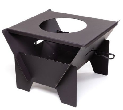 FORESTER очаг мангал печь  под казан 50х50х43 см разборный с кочергой 