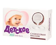 ВЕСНА ЭКО Туалетное крем-мыло твердое «Детское» кокос, 90 г в пачке