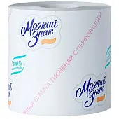 Мягкий Знак туалетная бумага белая (упаковка 72штуки)